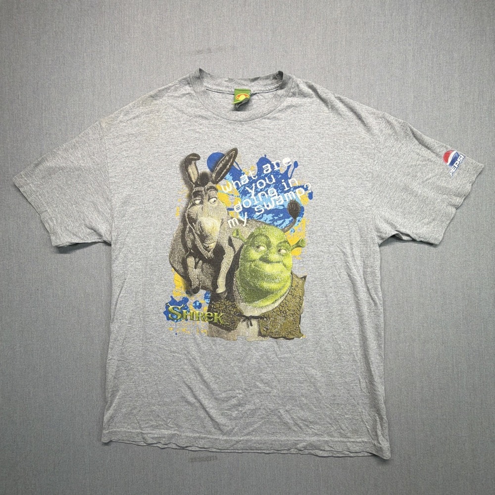 Vintage Y2K Shrek 2 Movie Promo T Shirt Sierra Mist Pepsi Mens XL